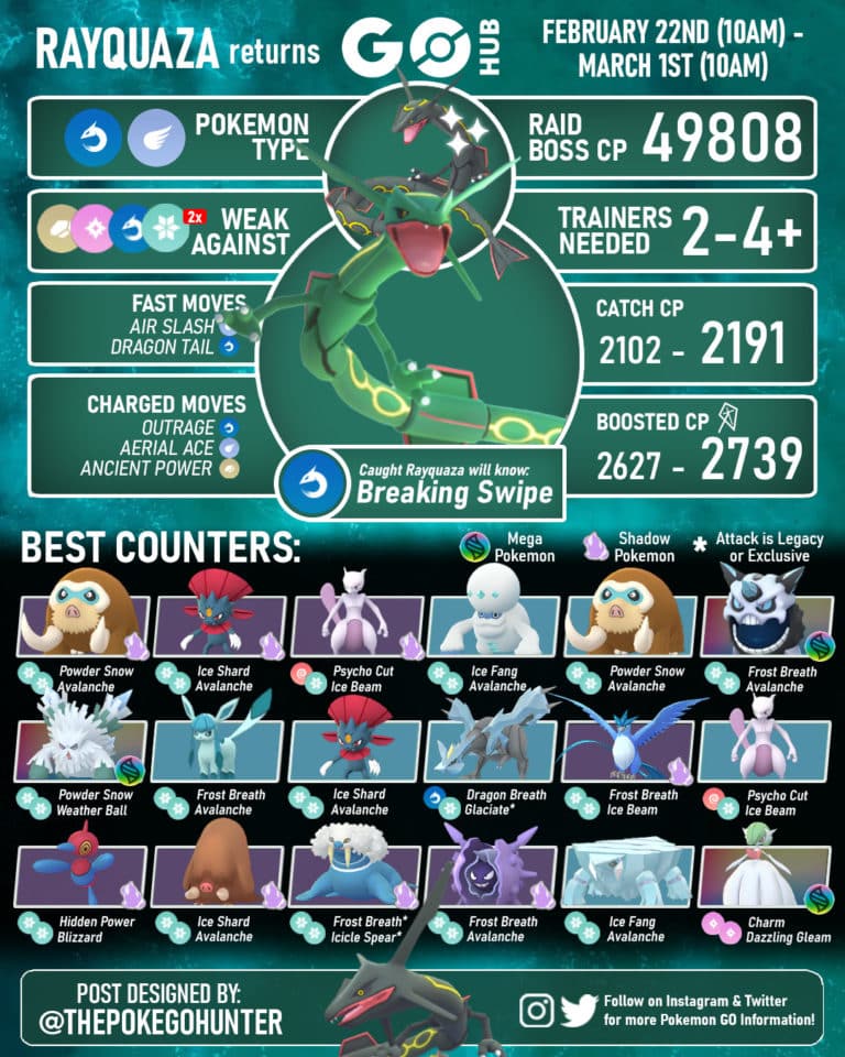 Rayquaza Raid Guide | Pokémon GO Hub