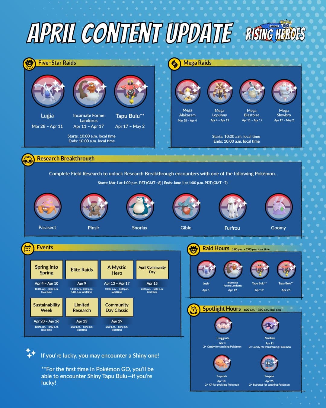Cronograma completo das Raids de Pokémon GO em Julho de 2023
