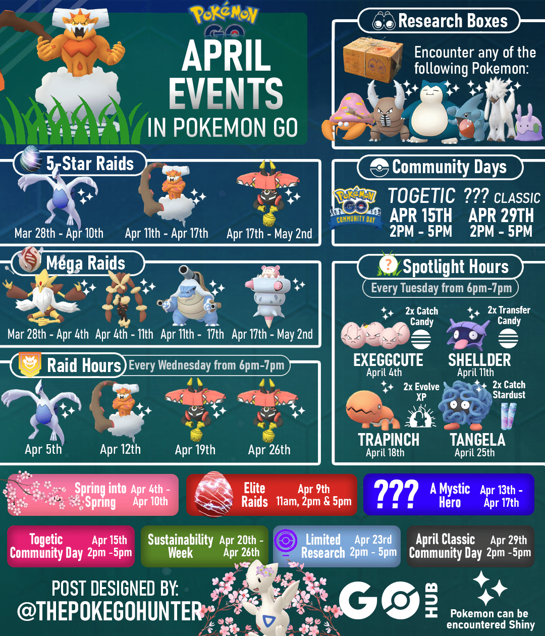 Pokémon GO April 2023 Events Guide - Everything you need to know! | Pokémon GO Hub Pokémon GO April 2023 Events Guide - Everything you need to know! | Pokémon GO Hub