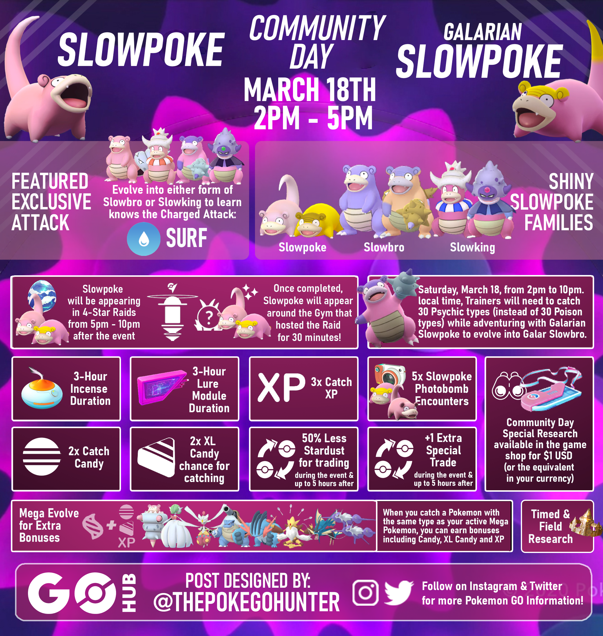 Shiny Galarian Slowpoke Debuts in Pokémon GO's March 2023 Community Day