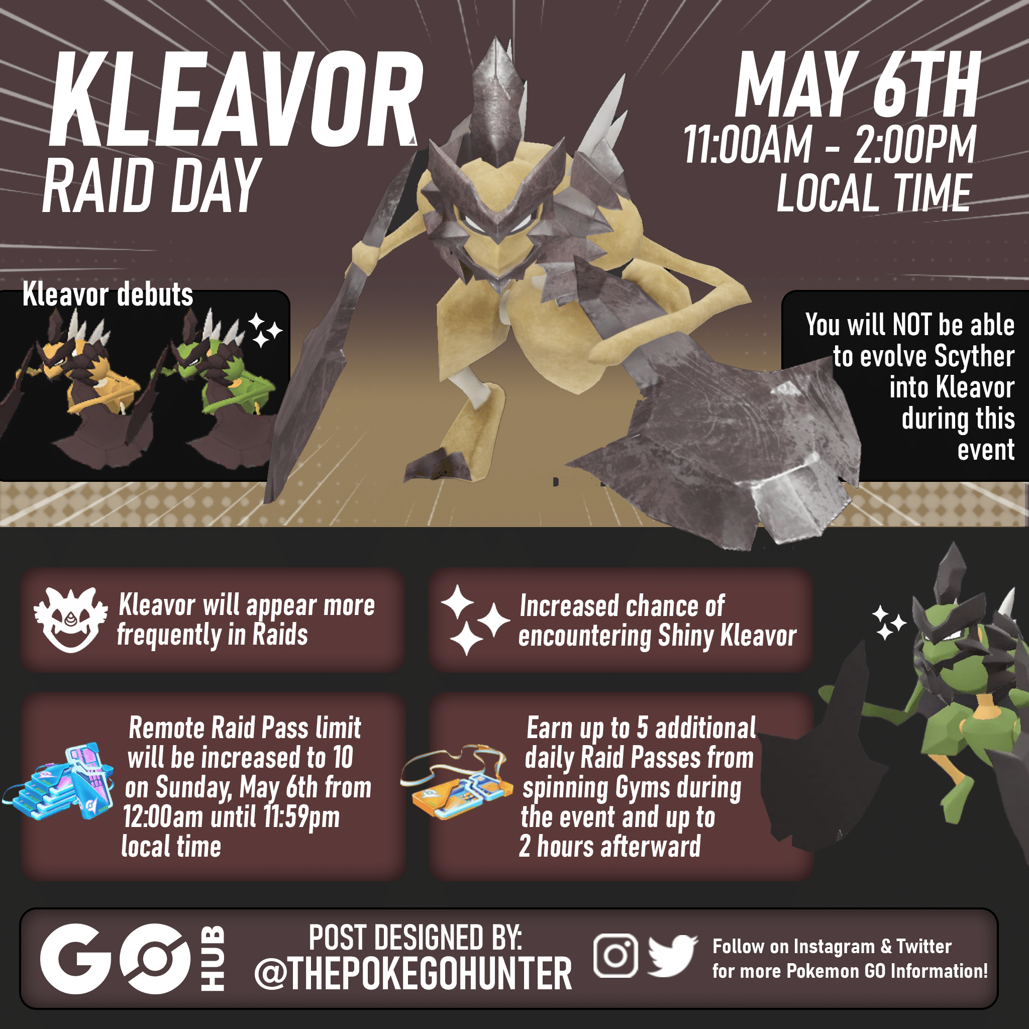 Kleavor Raid Day (May 2023) Pokémon GO Hub