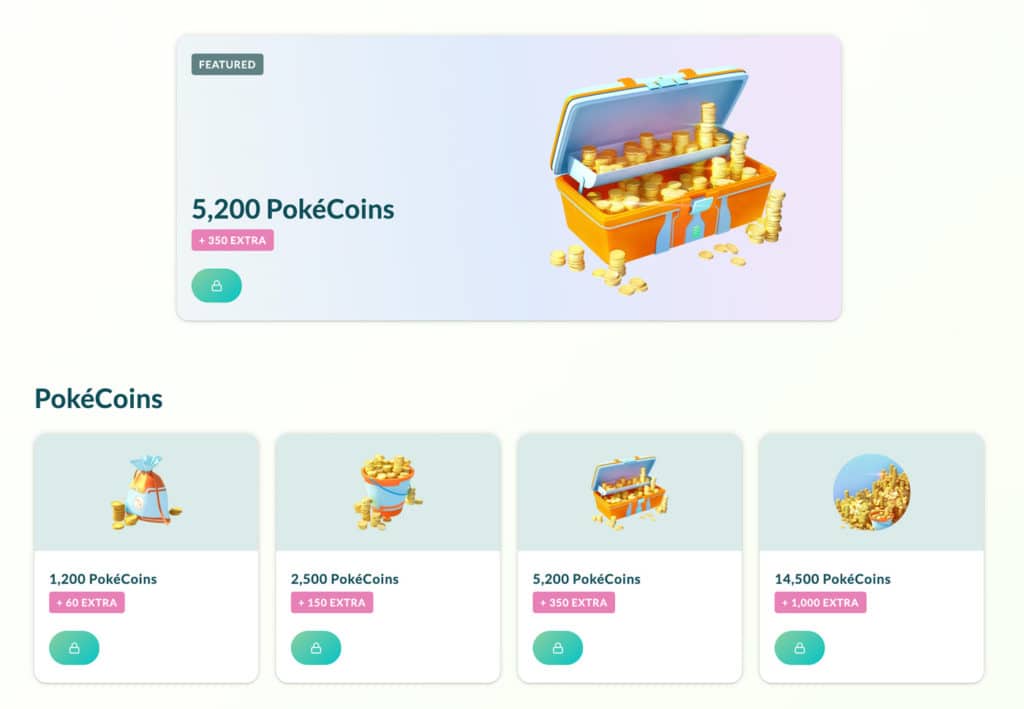 Pokémon GO Web Store Launched