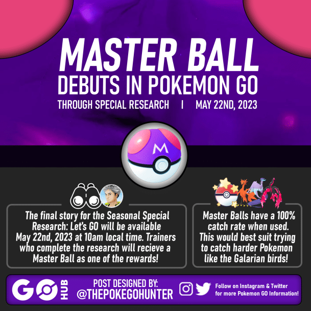 Never miss with the Master Ball—coming soon to Pokémon GO!