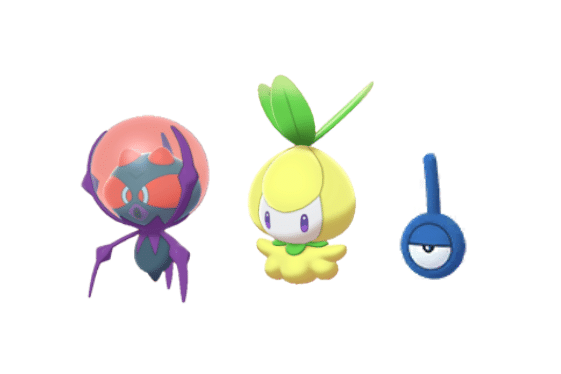 Shiny Pokémon debuting at GO Fest London 2023: Unown, Dewpider, Ptilil