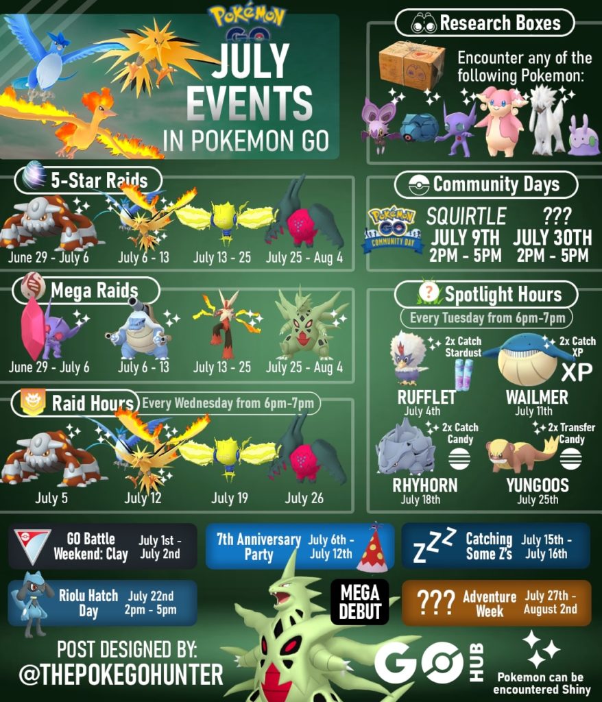 Pokémon GO July 2023 events