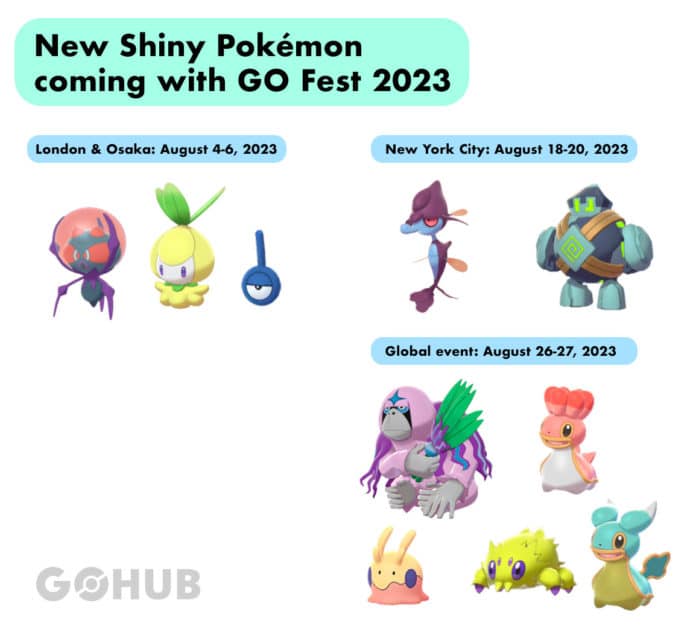 Pokémon GO Fest 2023 Details Revealed Diancie and 10 new Shiny Pokémon