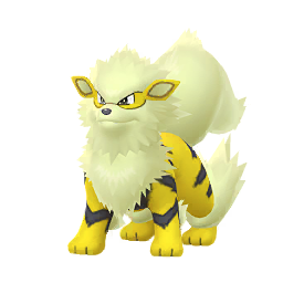 shiny arcanine sprite in pokemon go