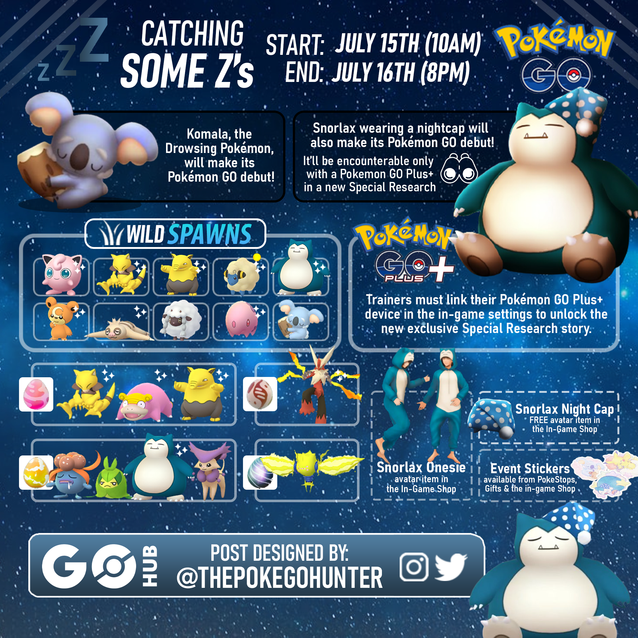 Pokemon Go Catching Some Z's Event and Special Research - Pokemon