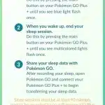 Pokémon GO Plus+ sleep data