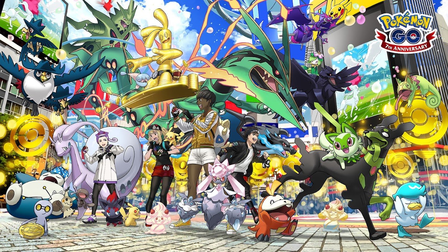 Pokemon GO 7th Anniversary Art Released