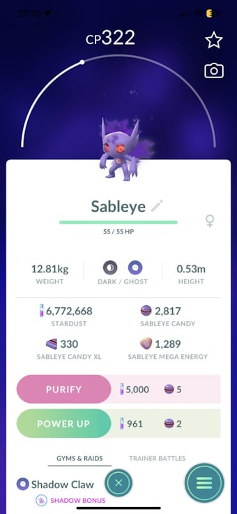 Pokémon Go Mega Sableye counters, weaknesses and moveset explained