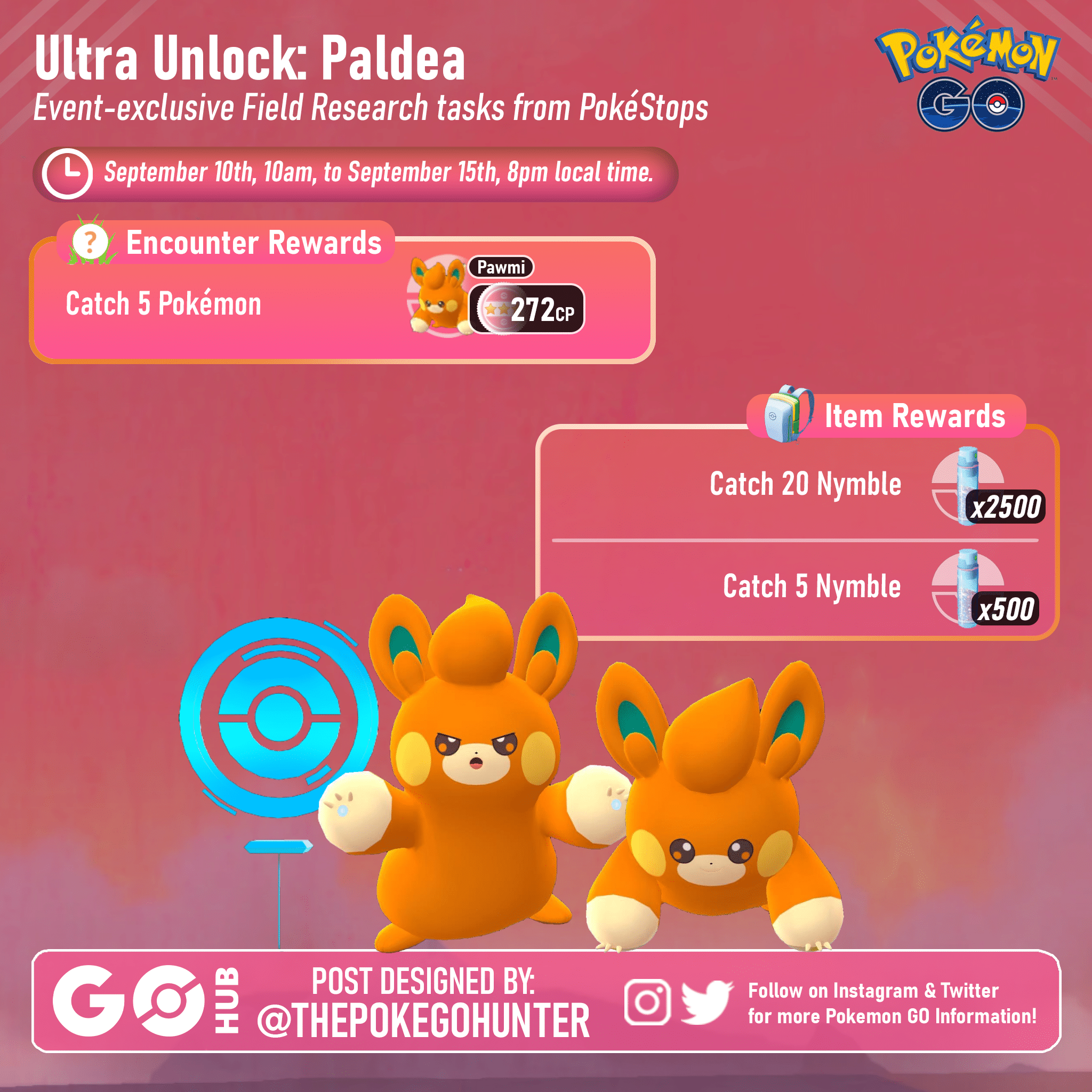 Ultrabônus: Novos Pokémon de Paldea chegam ao Pokémon GO em 2023