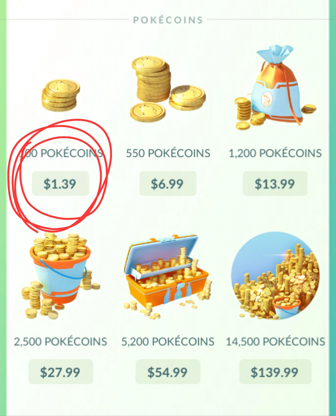 Pokémon GO Raises 100 PokéCoins Bundle Price