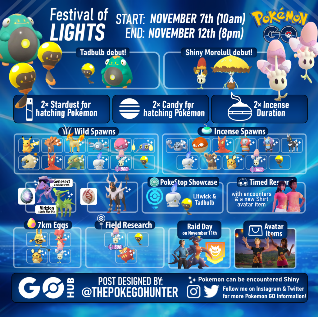 Pokémon GO Festival Of Lights 2023 Event | Pokémon GO Hub