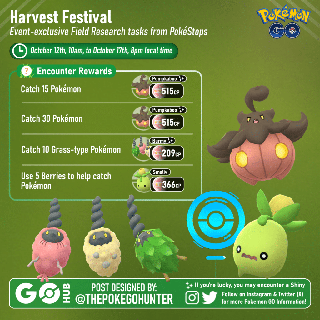 Pokémon GO Harvest Festival 2023: Event Guide | Pokémon GO Hub