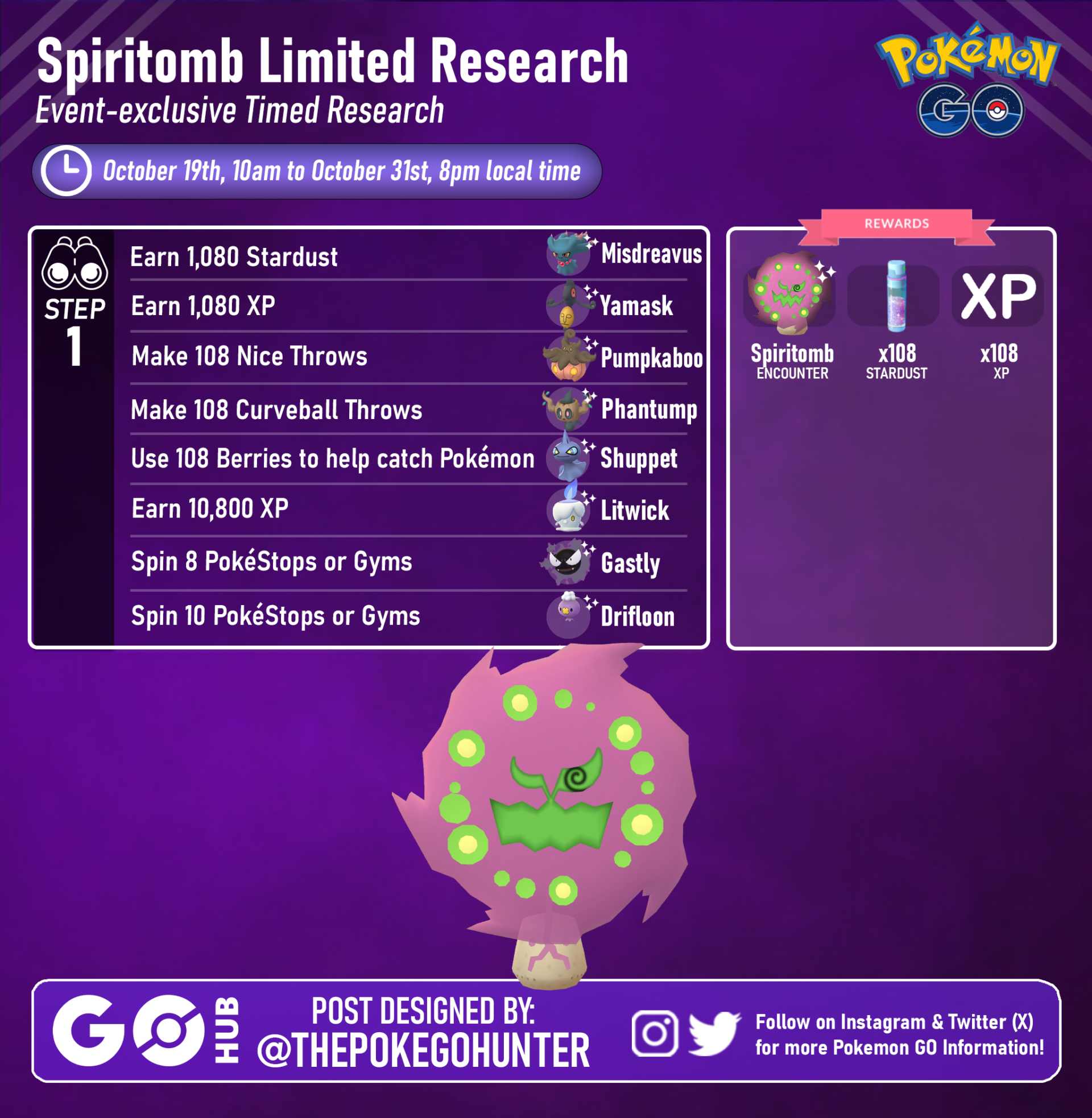 How to get Shiny Spiritomb during Halloween 2023 in Pokémon GO