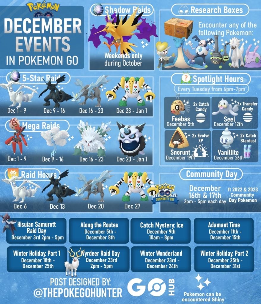 December 2023 Events in Pokémon GO