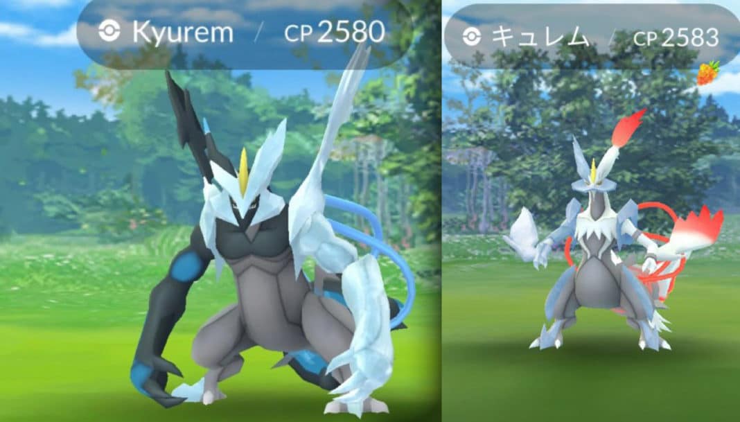 Unintended Release of Black and White Kyurem in Pokémon GO Pokémon GO Hub