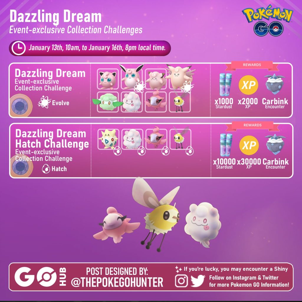 Dazzling Dream Collection Challenges