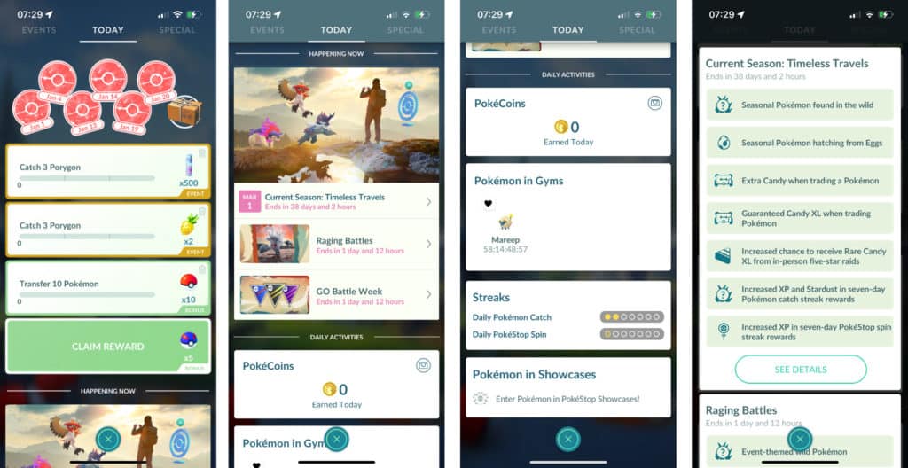 Pokémon GO's new Today View looks prettier, cleaner, and easier to use