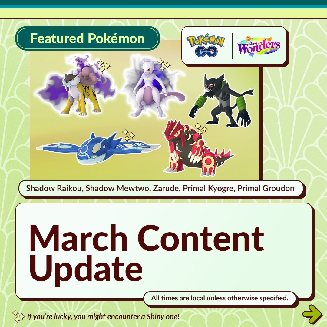 March 2024 Schedule Pokemon Go Linea Petunia
