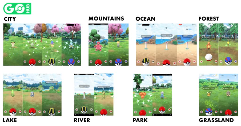 Pokémon GO Biomes: all biomes list