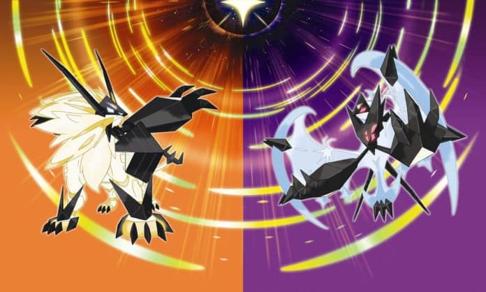 Dusk Mane Necrozma and Dawn Wings Necrozma in Ultra Sun and Moon