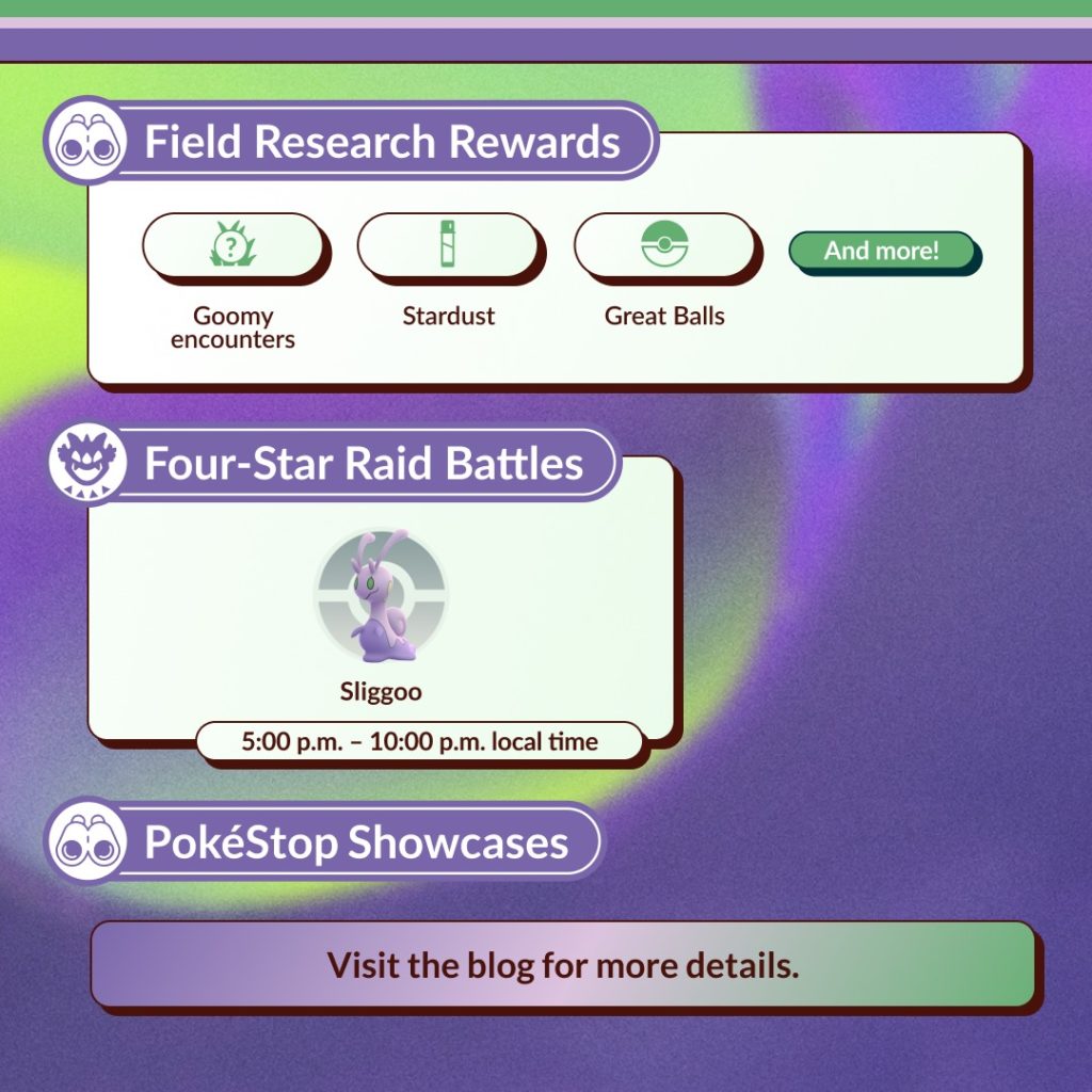 goomy community day pokémon go