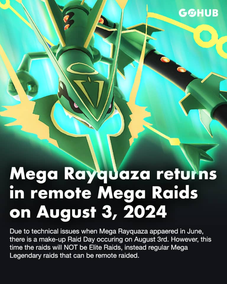 Mega Rayquaza Special Raid Event | Pokémon GO Hub