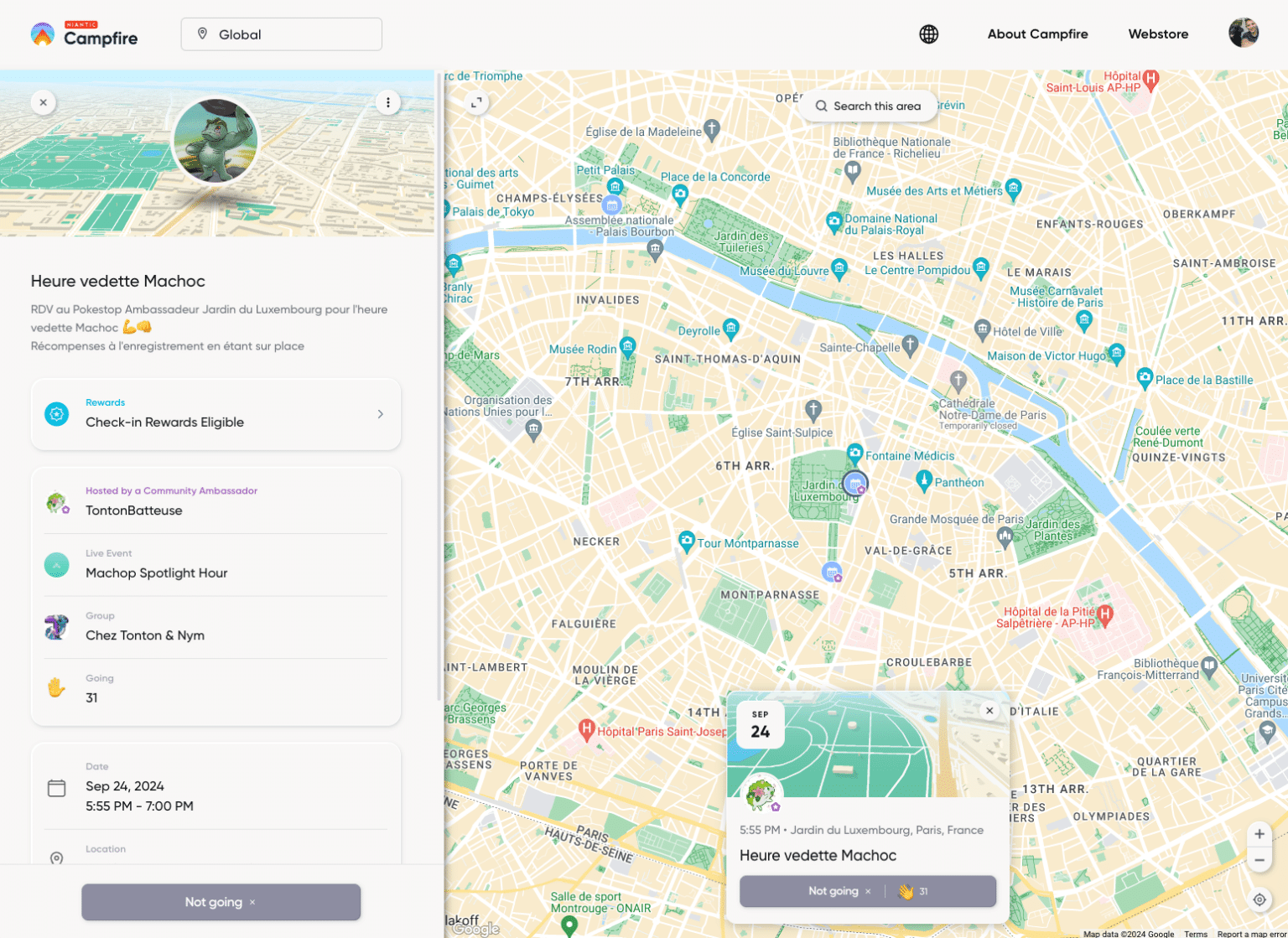 based version of Campfire is now available Pokémon GO Hub