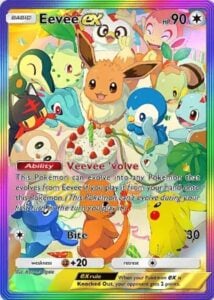 eevee ex rainbow rare promo in pokemon tcg pocket