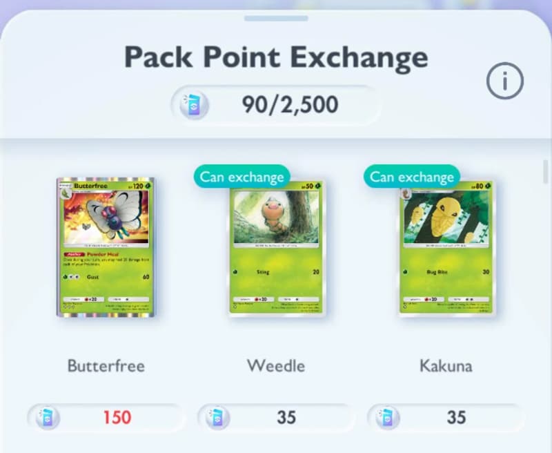 Pack Point pokemon tcg