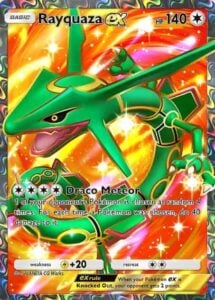 rayquaza ex full art promo card in pokemon tcg pocket