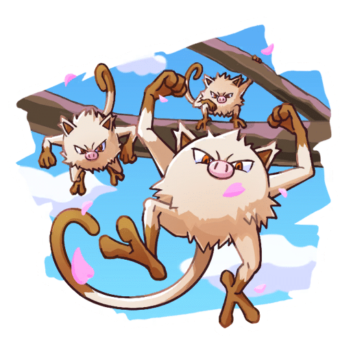 Mankey Community Day Sticker