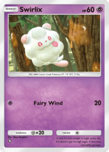 Swirlix (Mythical Island booster Pack, Pokémon TCG Pocket)