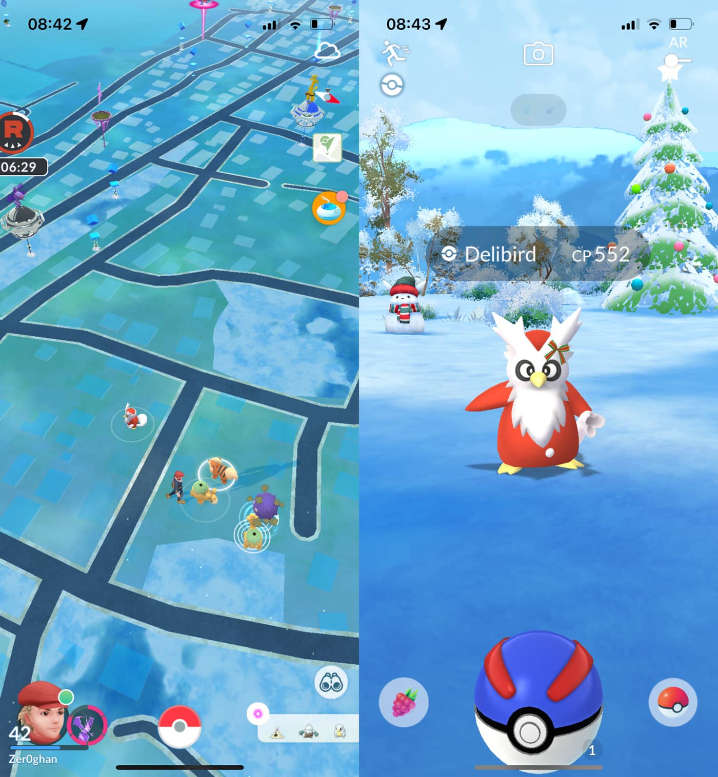 La carte des fêtes est disponible dans Pokémon GO