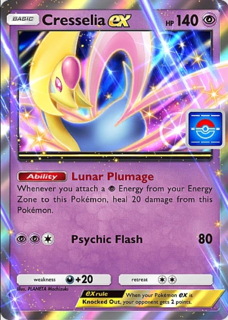 Cresselia Ex Space-Time Smackdown Pokémon TCG Pocket Trading Card