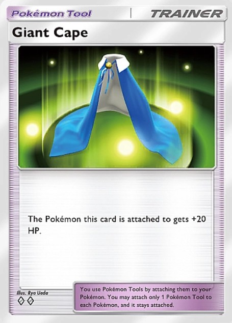 giant cape trainer card in tcg pocket space-time smackdown expansion