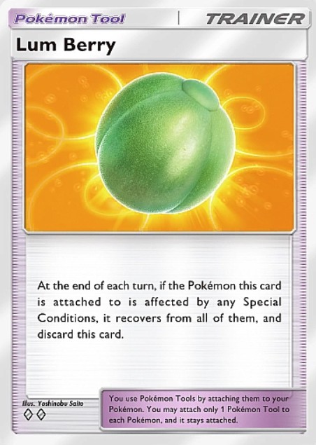 lum berry trainer card in tcg pocket space-time smackdown expansion