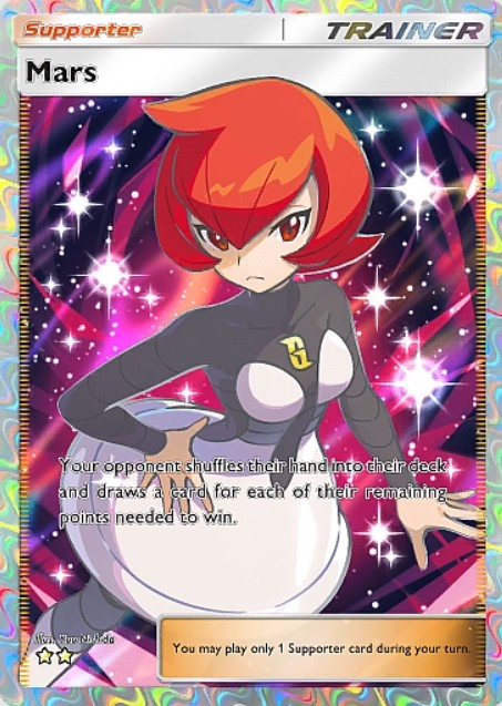 mars trainer card in tcg pocket space-time smackdown expansion