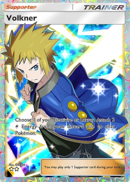 volkner trainer card in tcg pocket space-time smackdown expansion