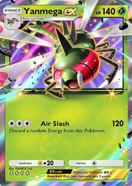 Yanmega Ex Space-Time Smackdown Pokémon TCG Pocket Trading Card