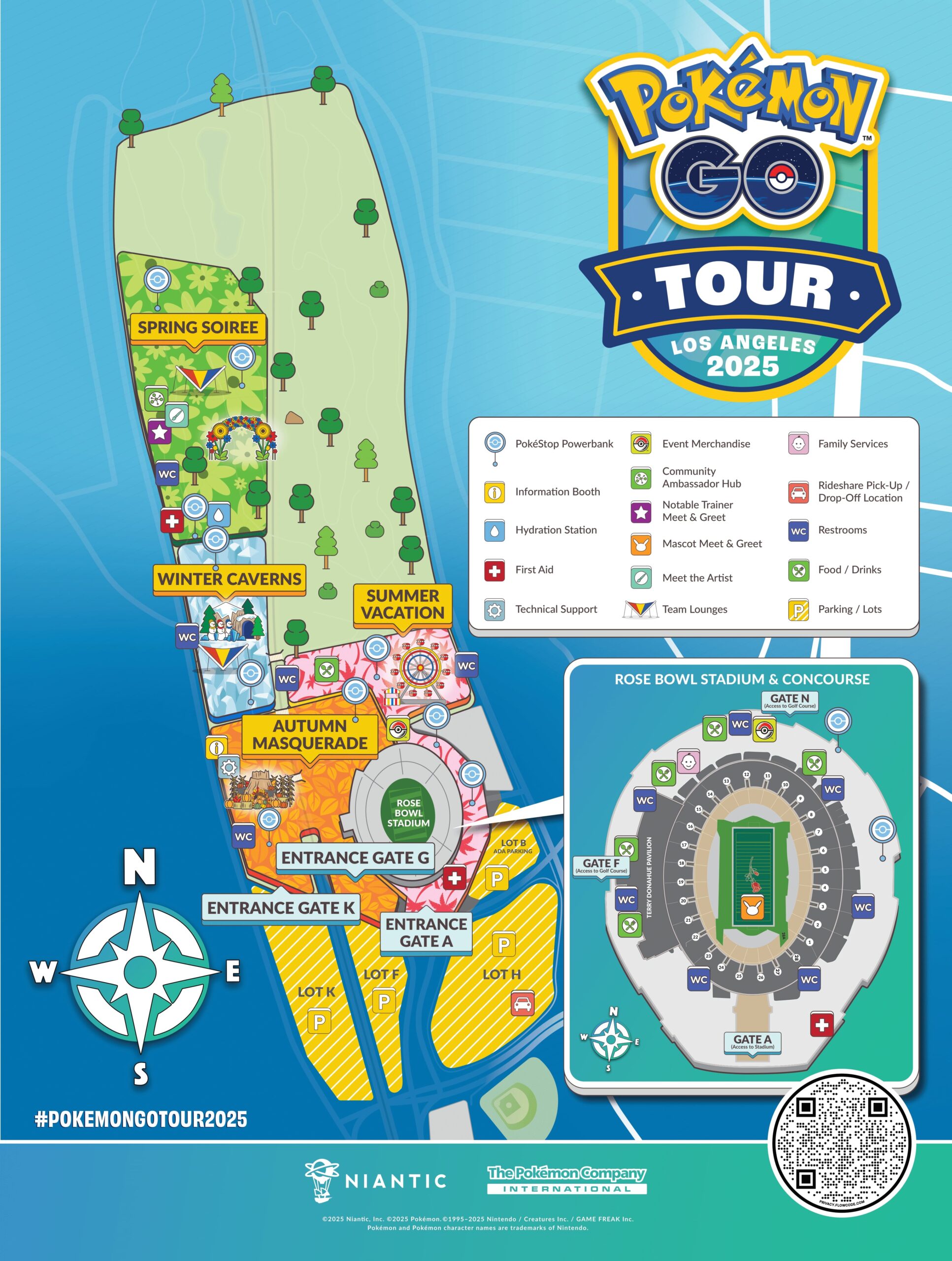 Pokémon GO Tour: Unova – Los Angeles map