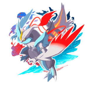 go tour unova sitcker kyurem white