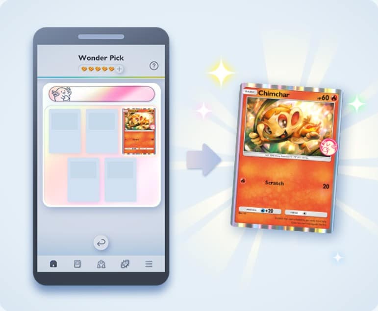 chansey wonder pick featuring chimchar promo