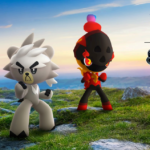 A Kubfu and a Charcadet pose together on a mountain top