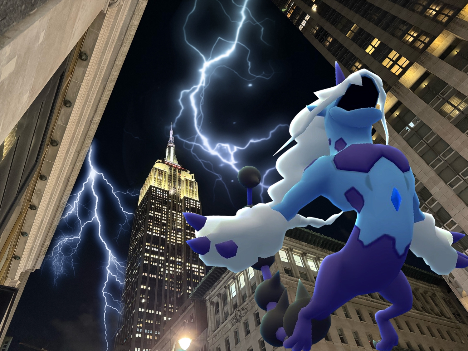 A Thundurus in a lightning storm in New York