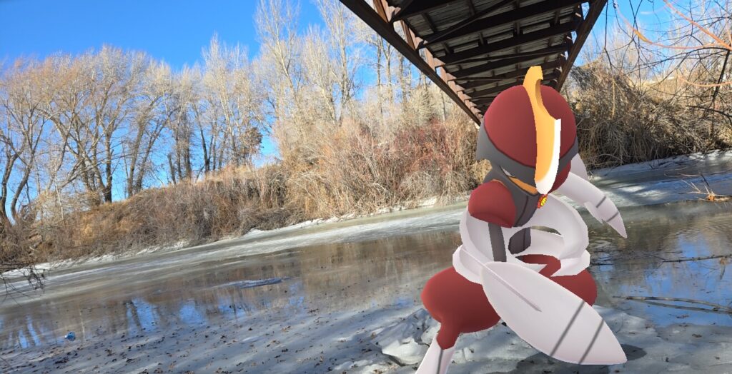 Bisharp on any icy river under a bridge
