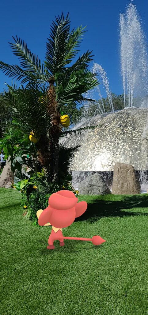 Pansear looks up to a tree to fruit
