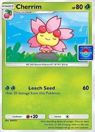cherrim promo card from pokemon tcg pocket triumphant light drop event